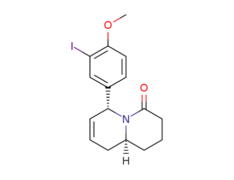 cis-(+/-)-1,2,3,6,9,9a-hexahydro-6-(3-iodo-4-methoxyphenyl)-4H-quinolizin-4-one