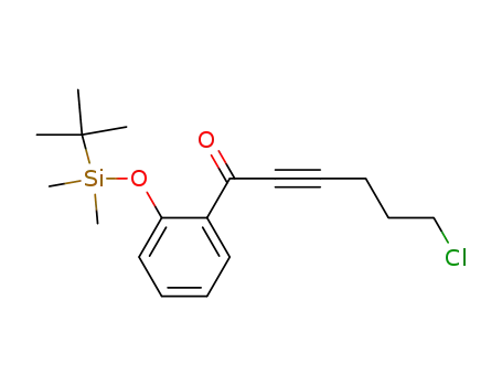 1-[2-(<i>tert</i>-butyl-dimethyl-silanyloxy)-phenyl]-6-chloro-hex-2-yn-1-one