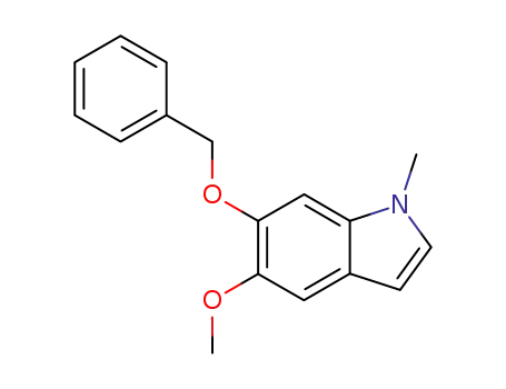 Molecular Structure of 129001-42-9 (6-(Benzyloxy)-5-methoxy-1-methylindole)