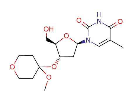 Thymidine, 3'-O-(tetrahydro-4-methoxy-2H-pyran-4-yl)-