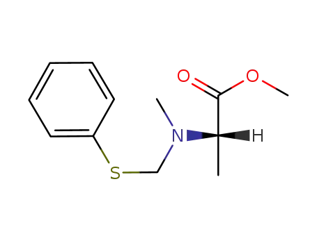 N-methyl-N-(phenylthiomethyl)alanine methyl ester