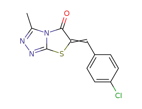 6-((4-Chlorophenyl)methylene)-3-methylthiazolo(2,3-c)-1,2,4-triazol-5(6H)-one