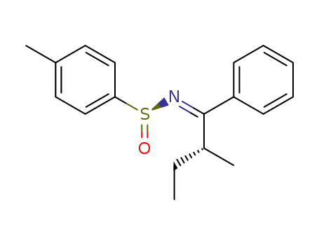 4-Methyl-benzenesulfinic acid [(R)-2-methyl-1-phenyl-but-(E)-ylidene]-amide