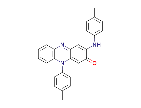 Molecular Structure of 90712-87-1 (2(10H)-Phenazinone, 10-(4-methylphenyl)-3-[(4-methylphenyl)amino]-)