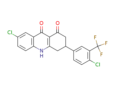 7-Chloro-3-(4-chloro-3-trifluoromethyl-phenyl)-3,4-dihydro-2H,10H-acridine-1,9-dione