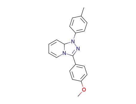 Molecular Structure of 117600-58-5 (1,2,4-Triazolo[4,3-a]pyridine,
1,8a-dihydro-3-(4-methoxyphenyl)-1-(4-methylphenyl)-)