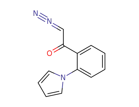 Molecular Structure of 133662-32-5 (2-(1-pyrrolyl)diazoacetophenone)