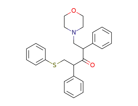 3-Pentanone, 1-(4-morpholinyl)-2,4-diphenyl-5-(phenylthio)-