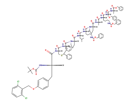 C<sub>107</sub>H<sub>131</sub>Cl<sub>2</sub>N<sub>13</sub>O<sub>20</sub>S