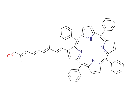 2,7-Dimethyl-9-<2-(5,10,15,20-tetraphenyl-21H,23H-porphyrinyl)>-2,4,6,8-nonatetraenal