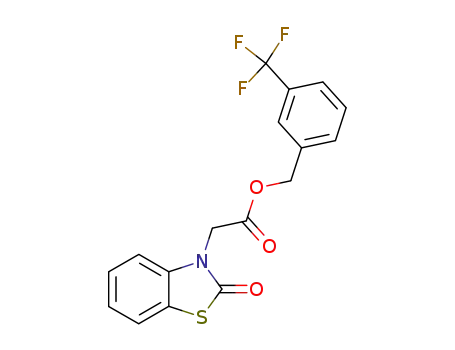 (2-oxo-benzothiazol-3-yl)-acetic acid 3-trifluoromethyl-benzyl ester