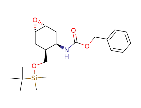 Molecular Structure of 124678-06-4 ([(1R,3R,4S,6S)-4-(tert-Butyl-dimethyl-silanyloxymethyl)-7-oxa-bicyclo[4.1.0]hept-3-yl]-carbamic acid benzyl ester)