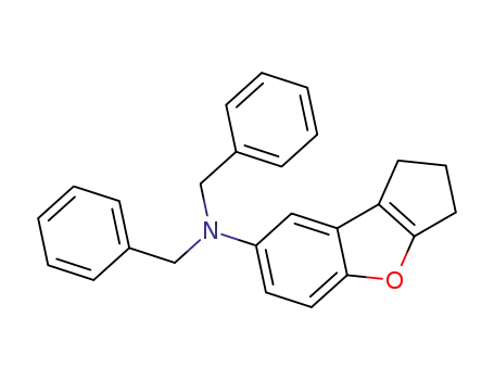 Dibenzyl-(2,3-dihydro-1H-benzo[b]cyclopenta[d]furan-7-yl)-amine