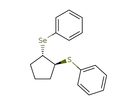 Molecular Structure of 137258-92-5 (Benzene, [[2-(phenylseleno)cyclopentyl]thio]-, trans-)