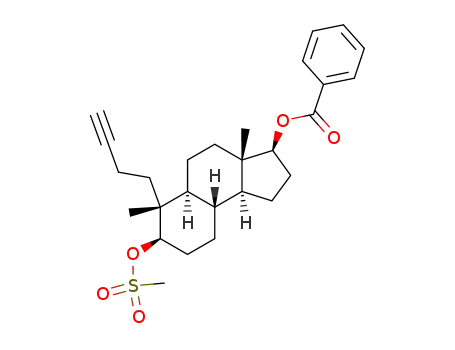 17β-Benzoyloxy-5β-methanesulfonyloxy-4,5-secoandrost-3-yne