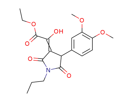3-(3,4-dimethoxyphenyl)-4-ethoxalyl-1-(n-propyl)pyrrolidine-2,5-dione