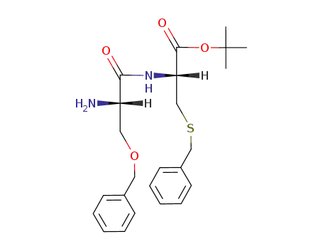 Molecular Structure of 140684-99-7 (H-Ser(Bzl)-Cys(Bzl)-O<sup>t</sup>Bu)