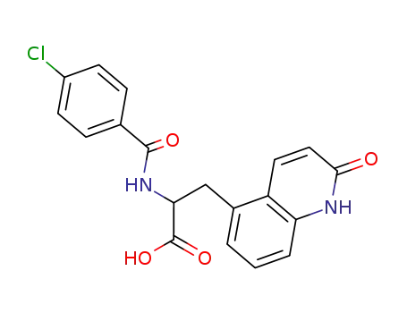 2-(4-Chloro-benzoylamino)-3-(2-oxo-1,2-dihydro-quinolin-5-yl)-propionic acid