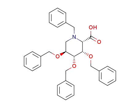 (2S,3S,4R,5S)-1-Benzyl-3,4,5-tris-benzyloxy-piperidine-2-carboxylic acid