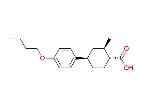 2r-methyl-4c-(4-butoxyphenyl)cyclohexane-1t-carboxylic acid