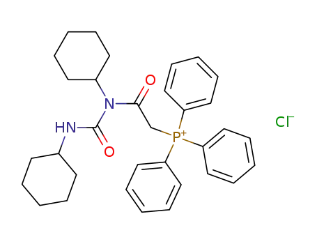 Molecular Structure of 80304-21-8 ((1,3-dicyclohexylureidocarbonylmethyl)triphenylphosphonium chloride)