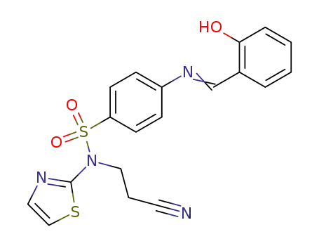 <i>N</i>-(2-cyano-ethyl)-4-(2-hydroxy-benzylideneamino)-<i>N</i>-thiazol-2-yl-benzenesulfonamide