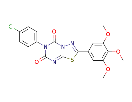 6-(4-chlorophenyl)-2-(3,4,5-trimethoxyphenyl)-5H-[1,3,4]thiadiazolo[3,2-a][1,3,5]triazine-5,7(6H)-dione