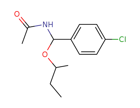 Molecular Structure of 137570-67-3 (Acetamide, N-[(4-chlorophenyl)(2-methylpropoxy)methyl]-)