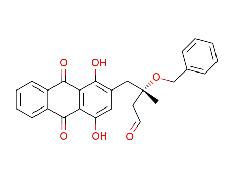 (3S)-3-Benzyloxy-4-(1,4-dihydroxy-9,10-anthraquinon-2-yl)-3-methylbutanal