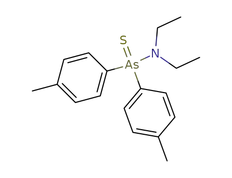 Molecular Structure of 130632-45-0 (N,N-diethyl-As,As-di-p-tolylarsinothioic amide)