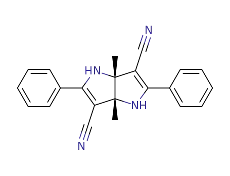 (3aR,6aR)-3a,6a-Dimethyl-2,5-diphenyl-1,3a,4,6a-tetrahydro-pyrrolo[3,2-b]pyrrole-3,6-dicarbonitrile