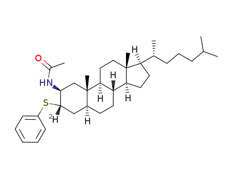 2β-acetamido-3a-phenylthio<3-(2)H>-5α-cholestane