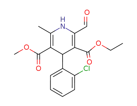 4-(2-Chloro-phenyl)-2-formyl-6-methyl-1,4-dihydro-pyridine-3,5-dicarboxylic acid 3-ethyl ester 5-methyl ester