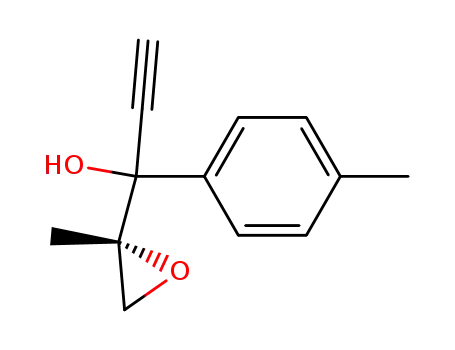 Molecular Structure of 118088-08-7 (1-((S)-2-Methyl-oxiranyl)-1-p-tolyl-prop-2-yn-1-ol)
