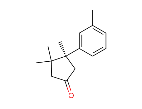 Cyclopentanone, 3,3,4-trimethyl-4-(3-methylphenyl)-, (S)-