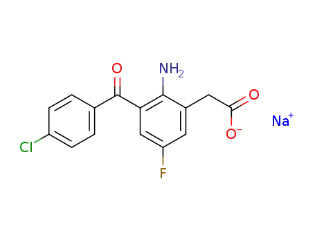 Sodium; [2-amino-3-(4-chloro-benzoyl)-5-fluoro-phenyl]-acetate