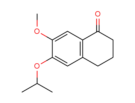 Molecular Structure of 98799-45-2 (6-isopropoxy-7-methoxy-1-tetralone)