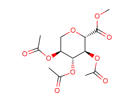 Molecular Structure of 64723-03-1 (L-Gulonic acid, 2,6-anhydro-, methyl ester, triacetate)