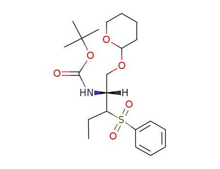 [(R)-2-Benzenesulfonyl-1-(tetrahydro-pyran-2-yloxymethyl)-butyl]-carbamic acid tert-butyl ester