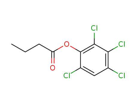 Molecular Structure of 7476-82-6 (Butyric acid 2,3,4,6-tetrachlorophenyl ester)