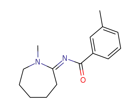 Benzamide, N-(hexahydro-1-methyl-2H-azepin-2-ylidene)-3-methyl-