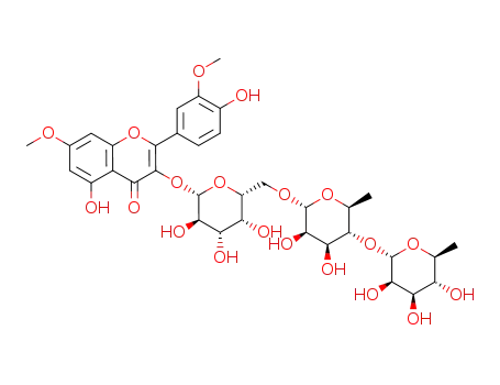 Molecular Structure of 52801-23-7 (rhamnazin 3-isorhamninoside)