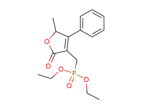 3-(Diethoxyphosphoryl)methyl-5-methyl-4-phenyl-2(5H)furanone