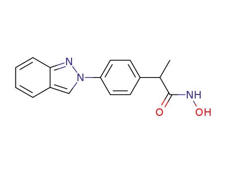 N- 하이드 록시 -2- (4- 인다 졸 -2- 일 페닐) 프로판 아미드