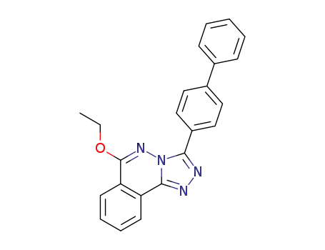 Molecular Structure of 87540-42-9 (s-Triazolo(3,4-a)phthalazine, 3-(1,1'-biphenyl)-4-yl-6-ethoxy-)