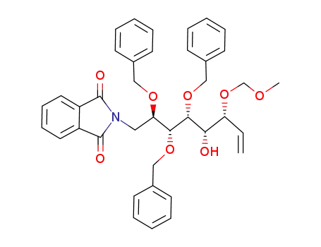 2-((2R,3R,4R,5S,6R)-2,3,4-Tris-benzyloxy-5-hydroxy-6-methoxymethoxy-oct-7-enyl)-isoindole-1,3-dione