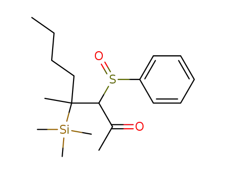 3-Benzenesulfinyl-4-methyl-4-trimethylsilanyl-octan-2-one