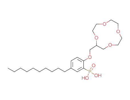 Phosphonic acid,
[5-decyl-2-(1,4,7,10-tetraoxacyclododec-2-ylmethoxy)phenyl]-