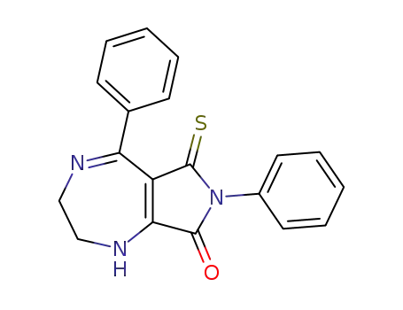 2,3-dihydro-5-phenyl-7-phenyl-pyrrolo<3,4-e><1,4>diazepine-6-thioxo-8-(1H,7H)-one