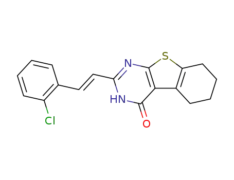 2-[(E)-2-(2-Chloro-phenyl)-vinyl]-5,6,7,8-tetrahydro-3H-benzo[4,5]thieno[2,3-d]pyrimidin-4-one